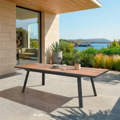 Tavolo da giardino allungabile alluminio 10 posti (260 x 96 cm) Amalfi Grigio antracite Salotto Da Giardino|Tavoli Da Giardino