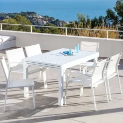 Discount Tavolo da giardino allungabile alluminio 12 posti (200/320 x 100 cm) Murano Salotto Da Giardino|Tavoli Da Giardino
