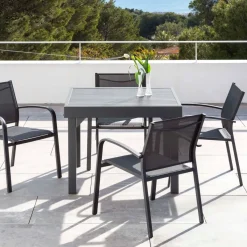 Online Tavolo da giardino allungabile alluminio 8 posti Murano Grigio Salotto Da Balcone|Salotto Da Giardino