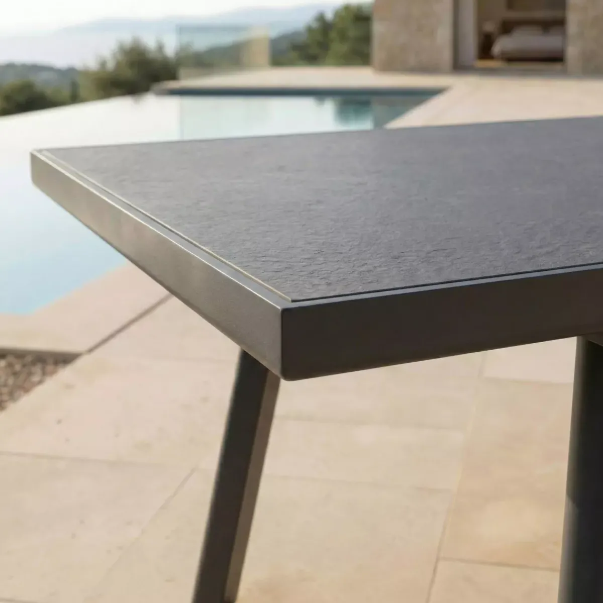 Tavolo da giardino estensibile automatico in alluminio 12 posti Amalfi Grigio Salotto Da Giardino|Tavoli Da Giardino