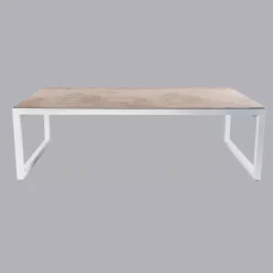 Tavolo da giardino in alluminio e ceramica 10 posti Kore Bianco e Salotto Da Giardino|Tavoli Da Giardino