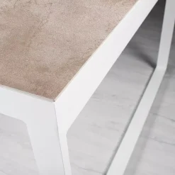 Tavolo da giardino in alluminio e ceramica 10 posti Kore Bianco e Salotto Da Giardino|Tavoli Da Giardino