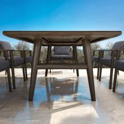 Tavolo da giardino legno teck 8 posti (260 x 100 cm) Cap Ferrat scuro Salotto Da Giardino|Tavoli Da Giardino