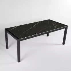 Sale Tavolo da giardino 8 posti alluminio e ceramica Modena Nero marmorizzato Salotto Da Giardino|Tavoli Da Giardino