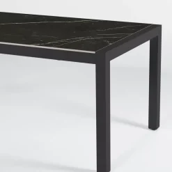 Sale Tavolo da giardino 8 posti alluminio e ceramica Modena Nero marmorizzato Salotto Da Giardino|Tavoli Da Giardino