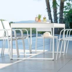 New Tavolo da giardino 8 posti allumino e ceramica Kore Bianco e Salotto Da Giardino|Tavoli Da Giardino
