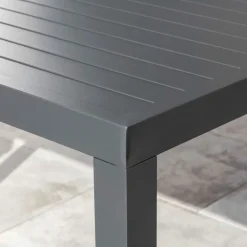 New Tavolo da giardino quadrato alluminio 4 posti (70 x 70 cm) Murano Grigio Salotto Da Balcone|Salotto Da Giardino