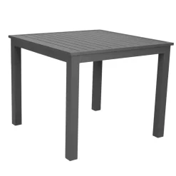 Online Tavolo da giardino quadrato alluminio 4 posti (89 x 89 cm) Murano Grigio Salotto Da Balcone|Salotto Da Giardino