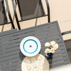 Tavolo da giardino rettangolare allungabile alluminio 10 posti (135/270 x 90 cm) Murano Grigio Salotto Da Giardino|Tavoli Da Giardino