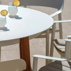 Sale Tavolo da giardino rotondo in alluminio 8 posti (diametro 149 cm) Monte Carlo Salotto Da Giardino|Tavoli Da Giardino