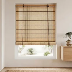 Clearance Tenda a rullo con bastoncini di bambù (120 x 180 cm) Bali Tende A Rullo