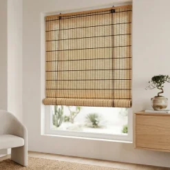 Clearance Tenda a rullo con bastoncini di bambù (120 x 180 cm) Bali Tende A Rullo
