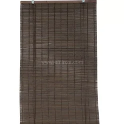 New Tenda a rullo con lamelle (40 x H180 cm) Bambù Cioccolato Tende A Rullo