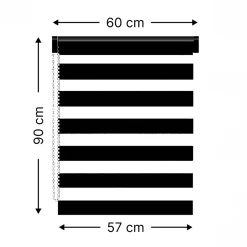 Discount Tenda a rullo Giorno/Notte (60 x 90 cm) Tende A Rullo