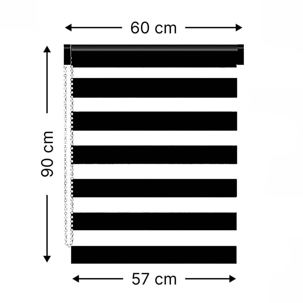 Discount Tenda a rullo Giorno/Notte (60 x 90 cm) Tende A Rullo