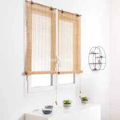 Sale Tenda a rullo in legno (60 x H180 cm) Bambù Beige Tende A Rullo