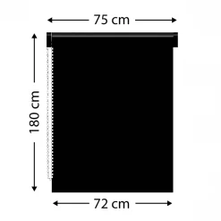 Online Tenda a rullo oscurante (75 x 180 cm) Tinta unica Tende A Rullo
