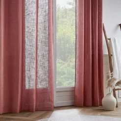 Outlet Tenda con occhielli effetto lino (140 x 280 cm) Robin Tende Trasparenti