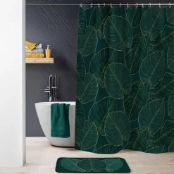 Tenda da doccia con anelli (180 x 200 cm) Jade Verde