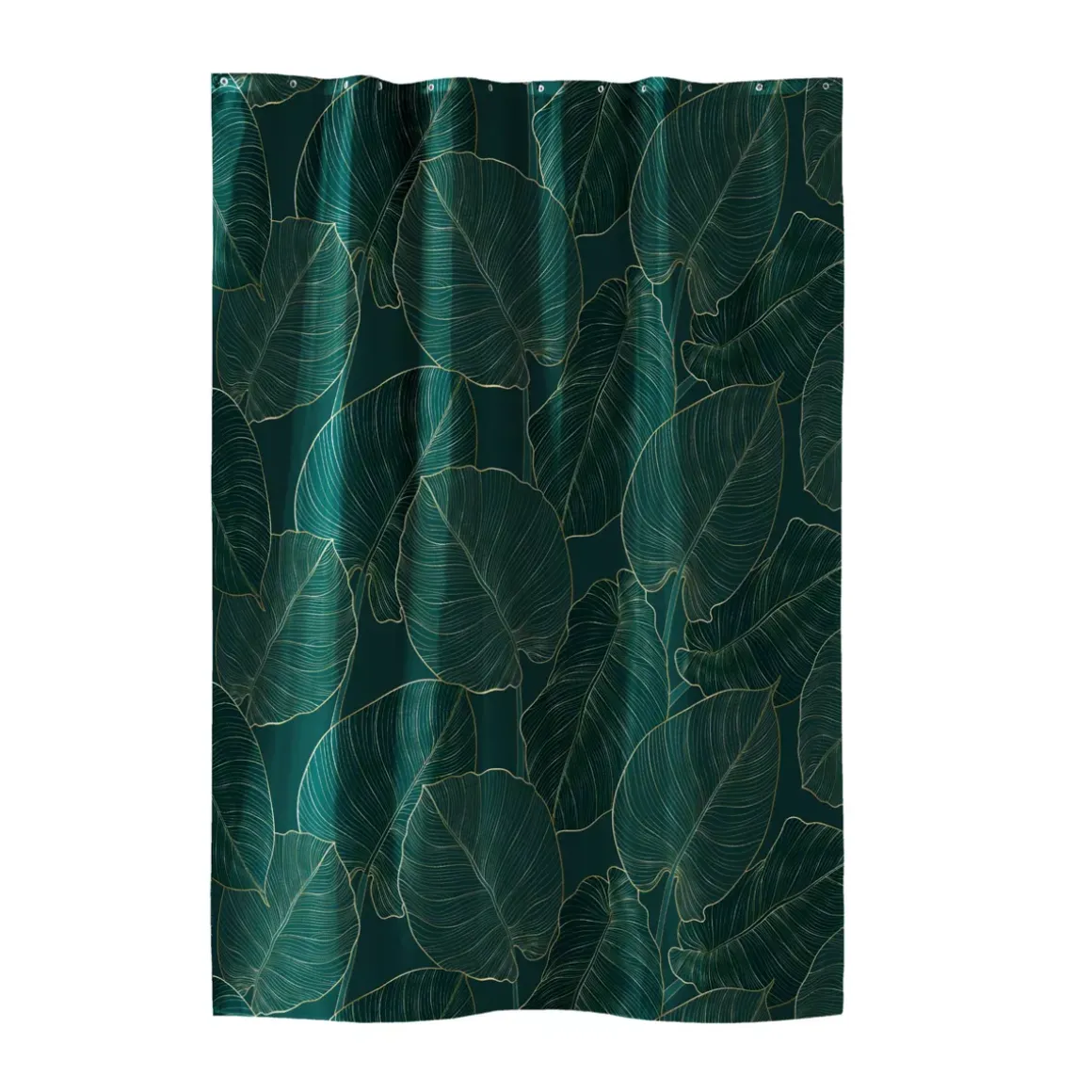 Tenda da doccia con anelli (180 x 200 cm) Jade Verde