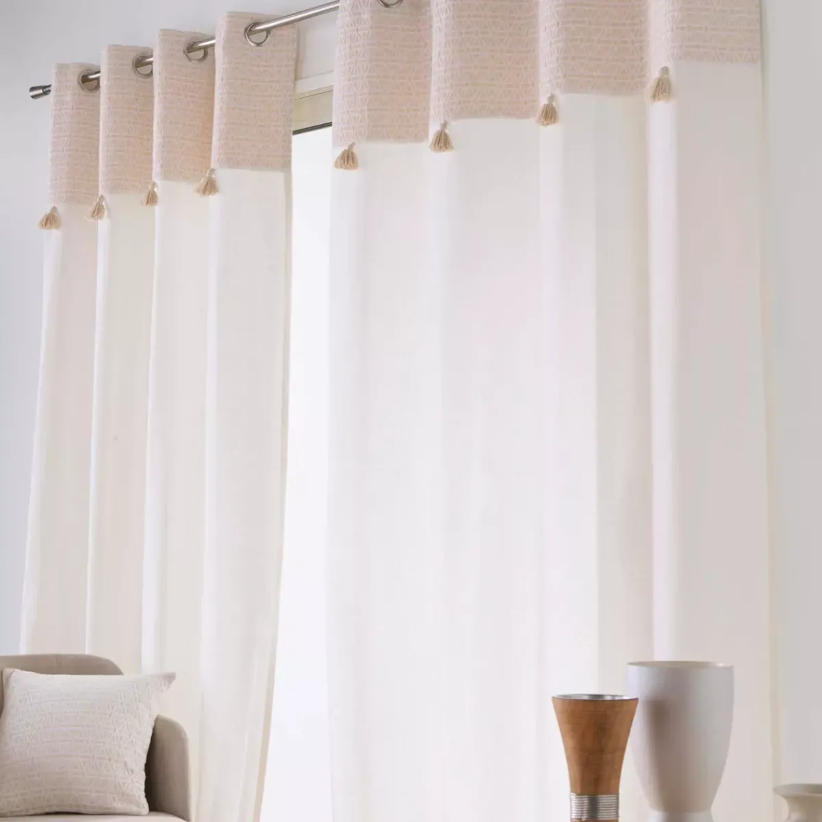 Tenda in cotone (140 x 240 cm) Milano Beige Tende