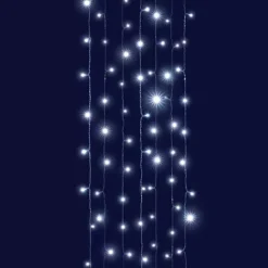 Tenda luminosa interconnettibile H2 m L2 m 96 LED Caduta di neve Bianco freddo