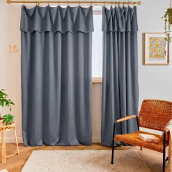 Discount Tenda lyocell Tencel™ regolabile Olivia stone Tende