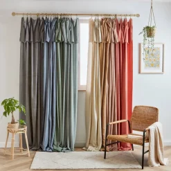 Discount Tenda lyocell Tencel™ regolabile Olivia Tende