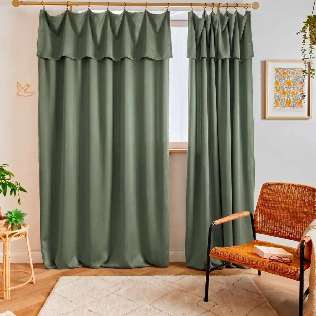 Discount Tenda lyocell Tencel™ regolabile Olivia Tende