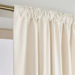Hot Tenda oscurante termica con passanti nascosti Minuit Sabbia Tende