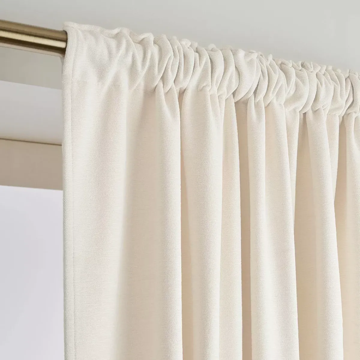 Hot Tenda oscurante termica con passanti nascosti Minuit Sabbia Tende