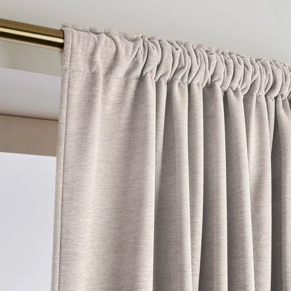 Discount Tenda oscurante termica con passanti nascosti (140 x 240 cm) Minuit Tende