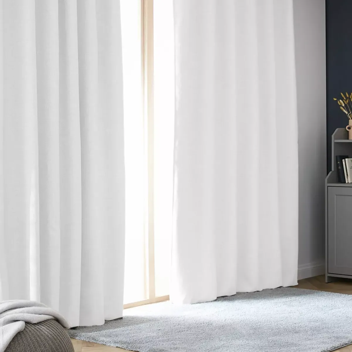 Clearance Tenda oscurante termica con passanti nascosti (140 x 240 cm) Alba perla Tende