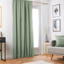 Tenda oscurante termica con passanti nascosti (140 x 240 cm) Minuit Verde kaki Tende