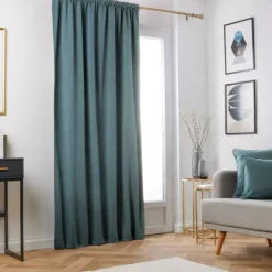 Discount Tenda oscurante termica con passanti nascosti Minuit Grigio blu Tende