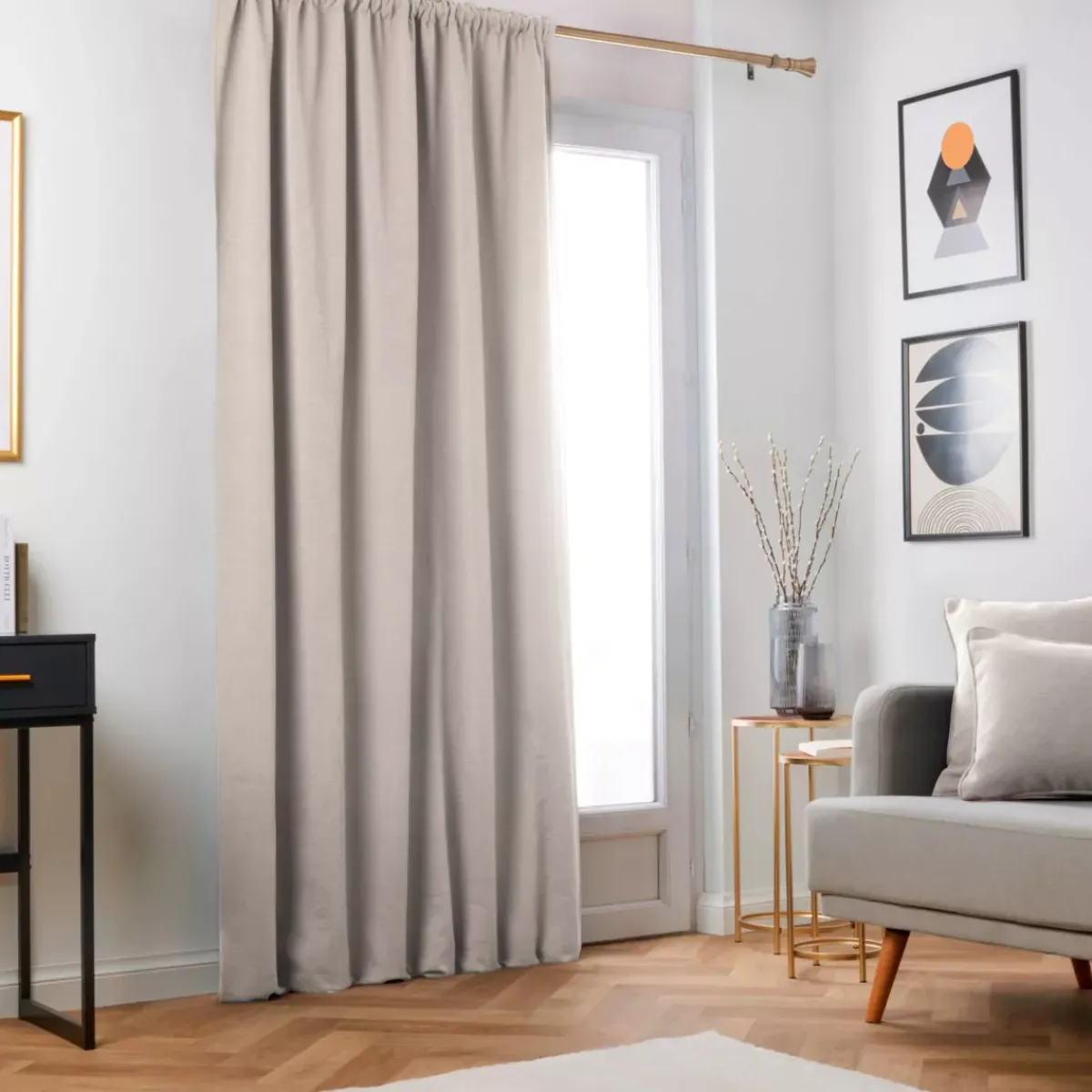 Online Tenda oscurante termica con passanti nascosti Minuit Tende
