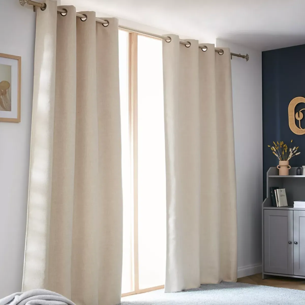Sale Tenda oscurante termica (140 x 240 cm) Alba grigiastro Tende