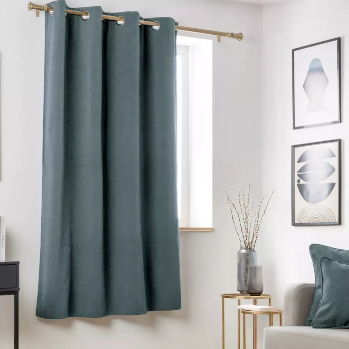 Outlet Tenda oscurante termica (140 x 180 cm) Minuit Blu grigio Tende