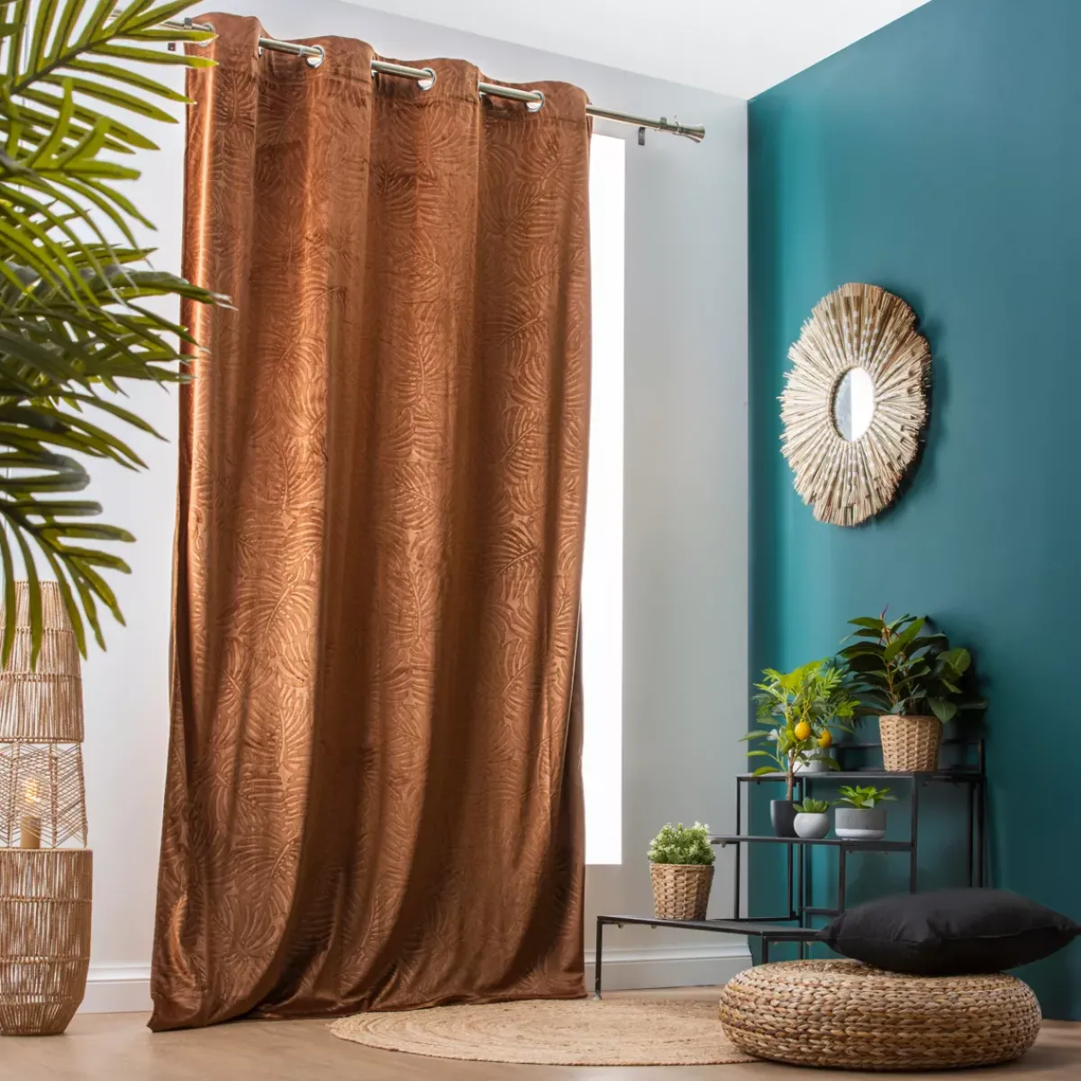 Outlet Tenda oscurante velluto (140 x 280 cm) Fern Tende