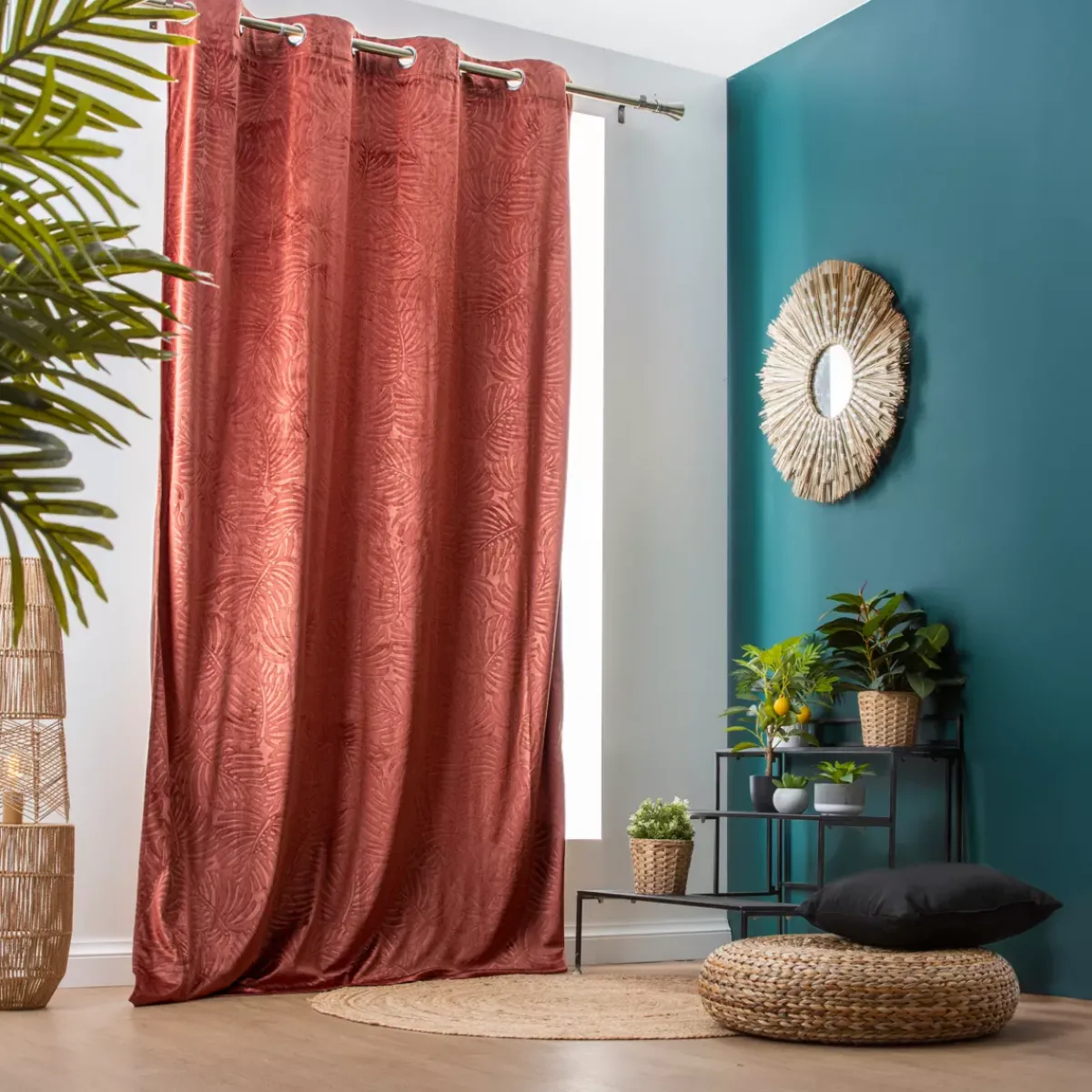 Discount Tenda oscurante velluto (140 x 240 cm) Fern Tende