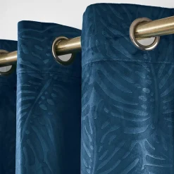 Online Tenda oscurante velluto (140 x 240 cm) Fern Blu marino Tende