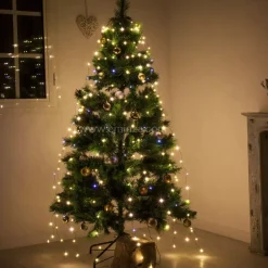 Tenda per albero Alt.2,40 m Bianco caldo 832 LED