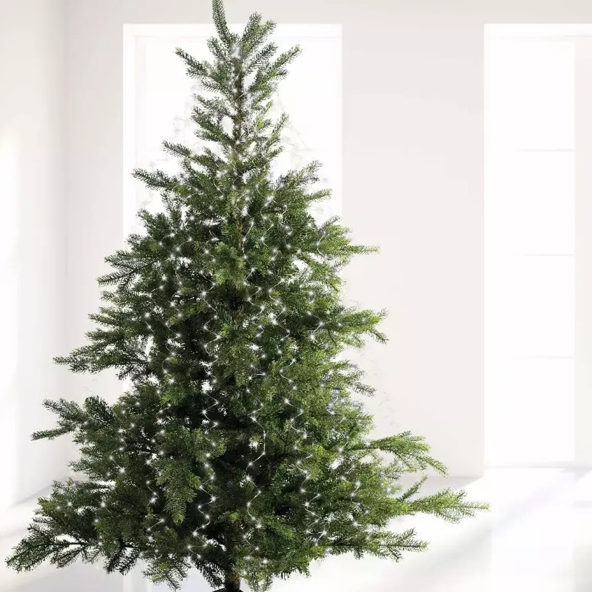 Tenda per albero Flashing light Alt. 1,80 m Bianco freddo 408 LED