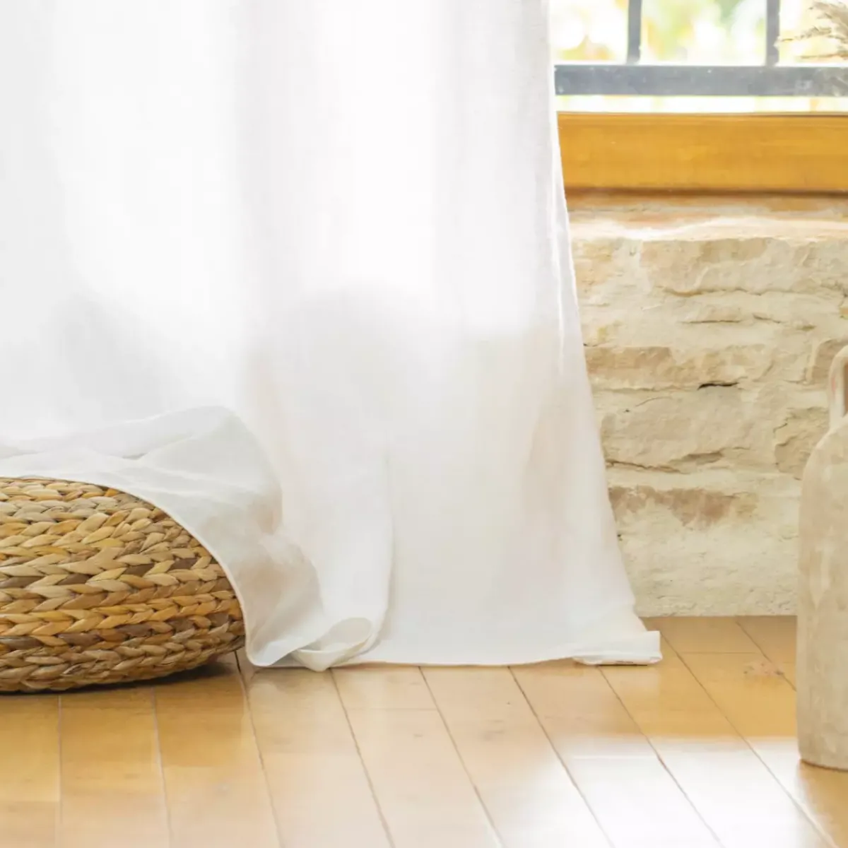 Hot Tenda regolabile lino lavato (140 x max 270 cm) Louise Tende