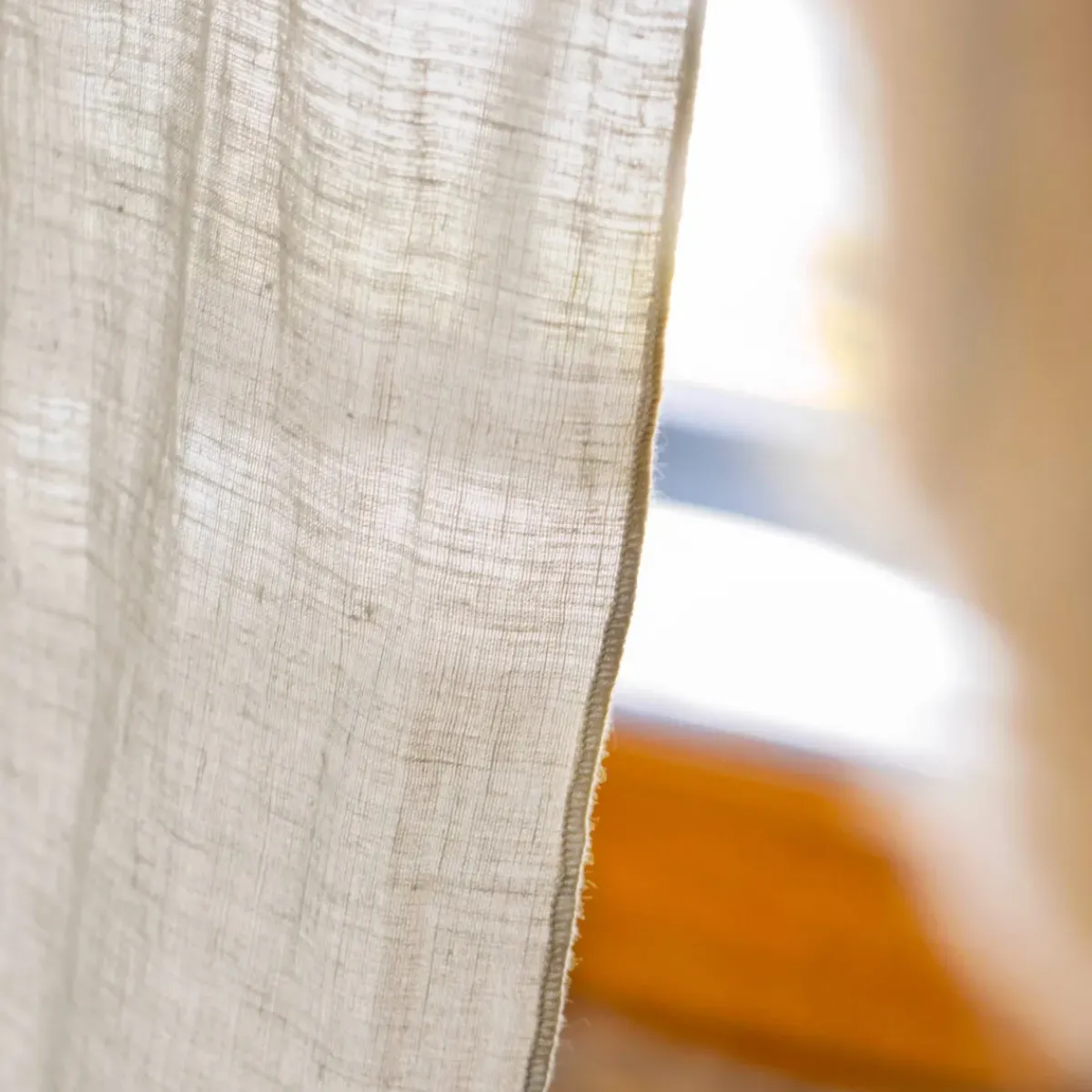 Outlet Tenda regolabile lino lavato (140 x max 270 cm) Louise Tende