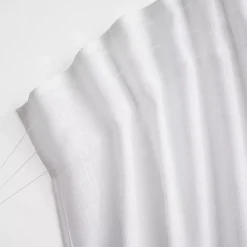 Online Tenda trasparente con effetto lino e nastro fronzuto Robin Tende Trasparenti