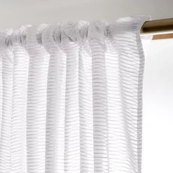 Outlet Tenda trasparente con nastri arricciati (140 x 240 cm) Maël Tende Trasparenti