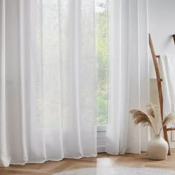 New Tenda trasparente con occhielli effetto lino (180 x 240 cm) Robin Tende Trasparenti