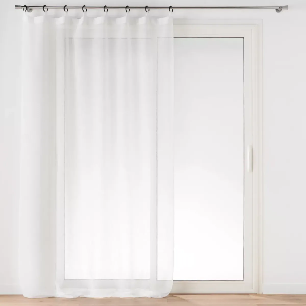 Discount Tenda trasparente con occhielli (140 x 240 cm) Davina Bianca Tende Trasparenti