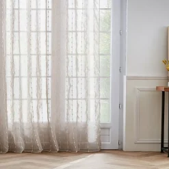 Online Tenda trasparente con passanti nascosti e pon pon Axel Tende Trasparenti